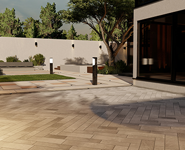 concrete landscape pavers